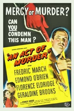 An Act Of Murder DVD - (1948) -Fredric March, Edmond O'Brien, Florence Eldridge, Geraldine Brooks**