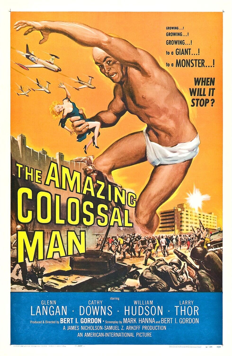 The Amazing Colossal Man DVD - (1957) - Glenn Langan, Cathy Downs, William Hudson, Larry Thor