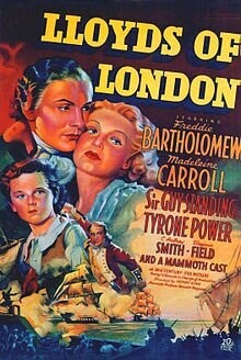 Lloyds Of London DVD - (1936) - Freddie Bartholomew, Madeleine Carroll, Guy Standing, Tyrone Power