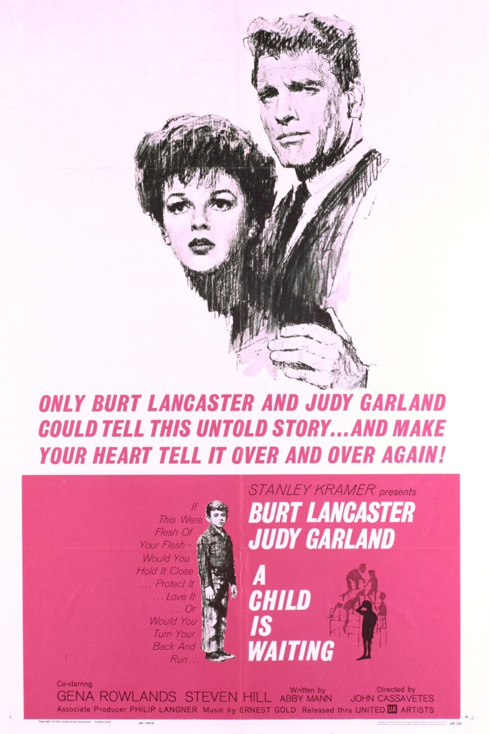 A Child Is Waiting DVD - (1963) -Burt Lancaster, Judy Garland, Gena Rowlands, Steven Hill