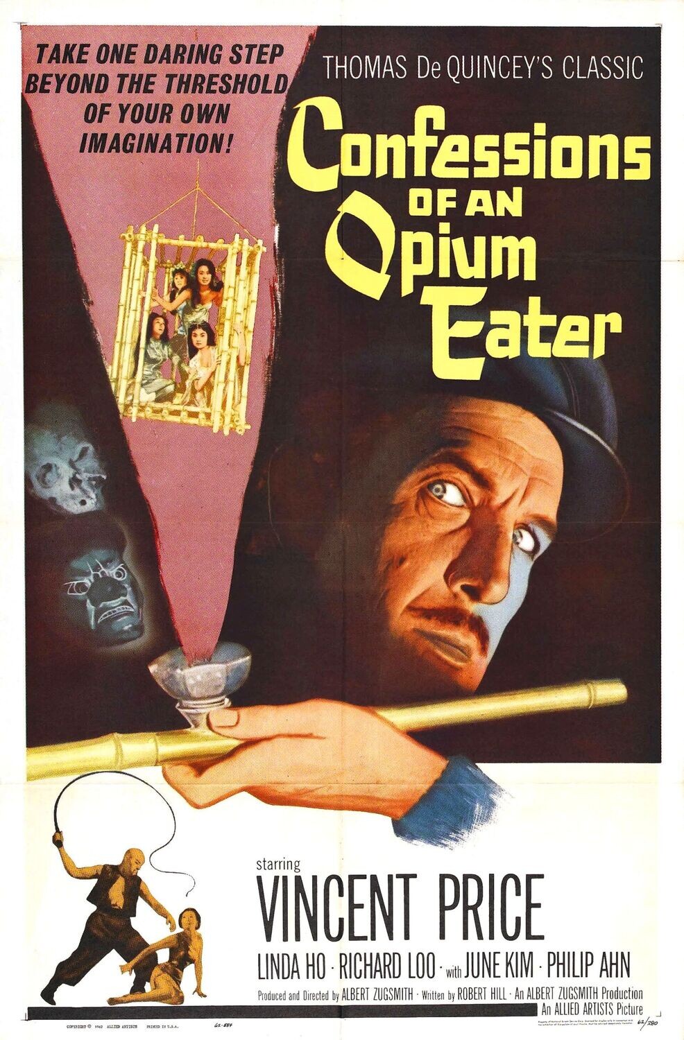 Confessions Of An Opium Eater DVD - (1962) -Vincent Price, Linda Ho, Richard Loo, Philip Ahn **