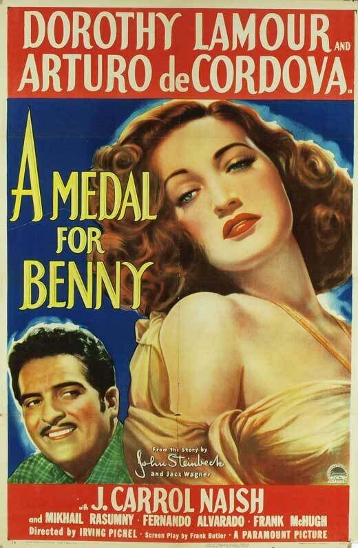 A Medal For Benny DVD - (1945) - Dorothy Lamour, Arturo de Córdova, J. Carrol Naiad