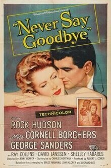 Never Say Goodbye DVD - (1956) - Rock Hudson, Cornell Borchers