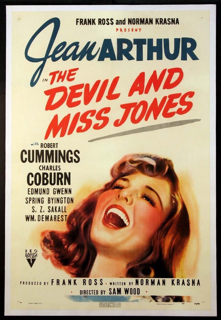 The Devil And Miss Jones DVD - (1941) - Jean Arthur, Robert Cummings, Charles Coburn**