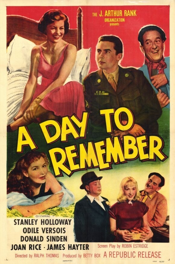 A Day To Remember DVD - (1953) - Stanley Holloway, Donald Sinden, Joan Rice, James Hayter, Harry Fowler