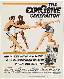 The Explosive Generration DVD  - (1961) - William Shatner, Patty McCormack, Lee Kinsolving, Billy Gray, Virginia Field, Steve Dunne**