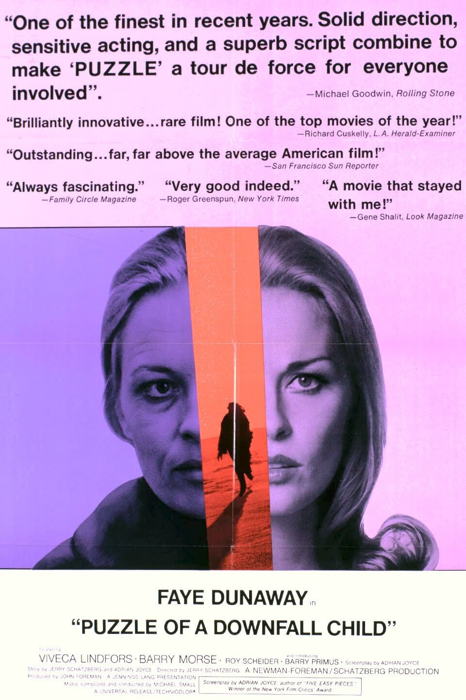 Puzzle Of A Downfall Child DVD - (1970) - Faye Dunaway, Barry Morse, Viveca Lindfors, Roy Scheider, Barry Primus, Ruth Jackson, John Heffernan, Sydney Walker