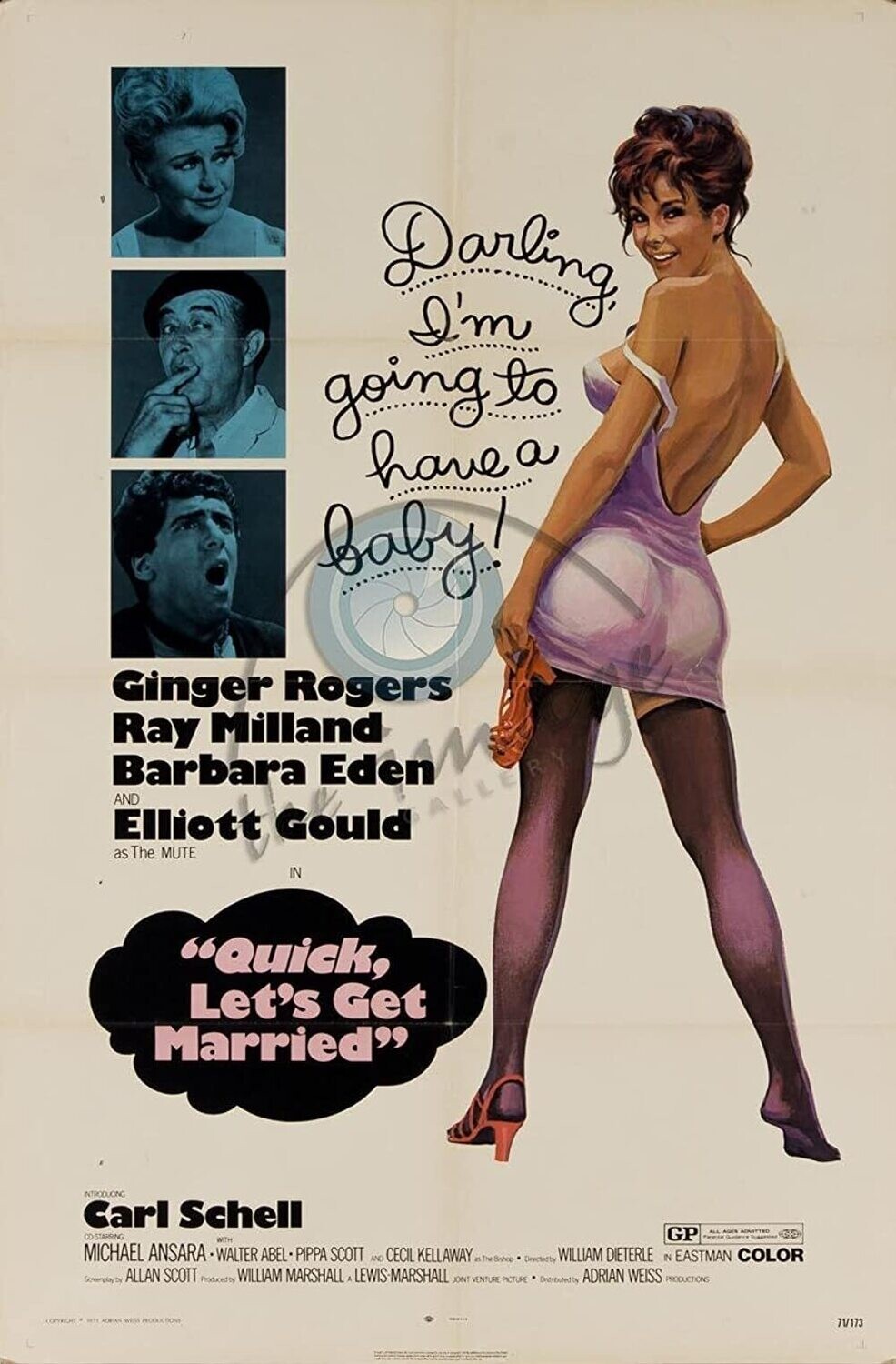Quick Lets Get Married DVD - (1964) - Ginger Rogers, Ray Milland, Barbara Eden**