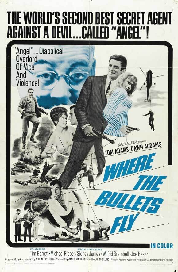 Where The Bullets Fly DVD - (1966) - Tom Adams, Dawn Addams, Michael Ripper