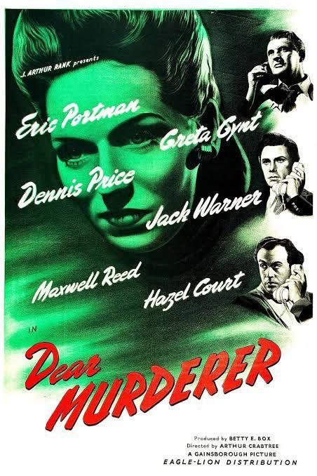 Dear Murderer DVD - (1947) -Eric Portman, Greta Gynt