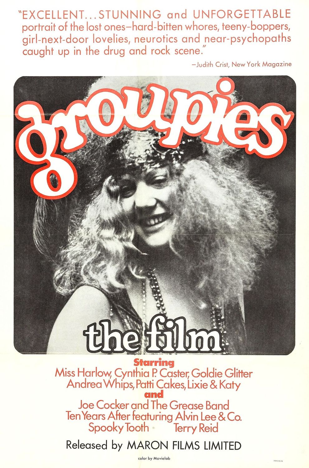 Groupies DVD - (1970) -Ten Years After, Alvin Lee, Joe Cocker ~~