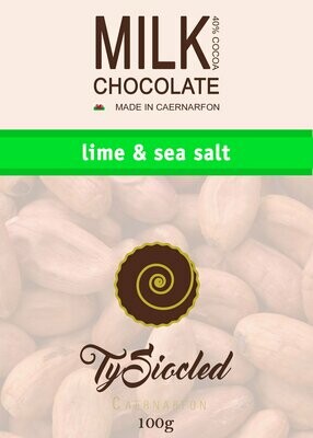 Milk Chocolate Bar - Lime & Sea Salt