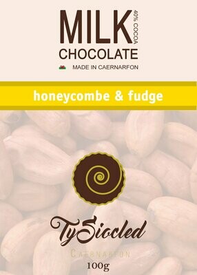 Milk Chocolate Bar - Honeycomb & Fudge