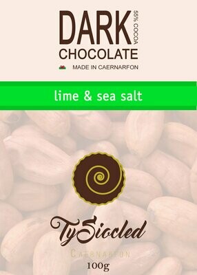 Dark Chocolate Bar - Lime & Sea Salt