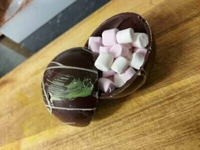 Hot Chocolate & Marshmallow Bomb - Dark Decorated