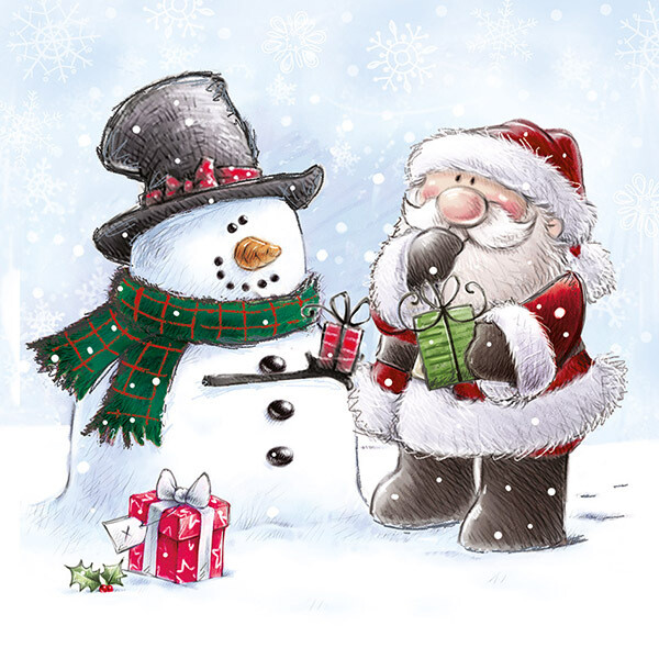 Santa and the Snowman