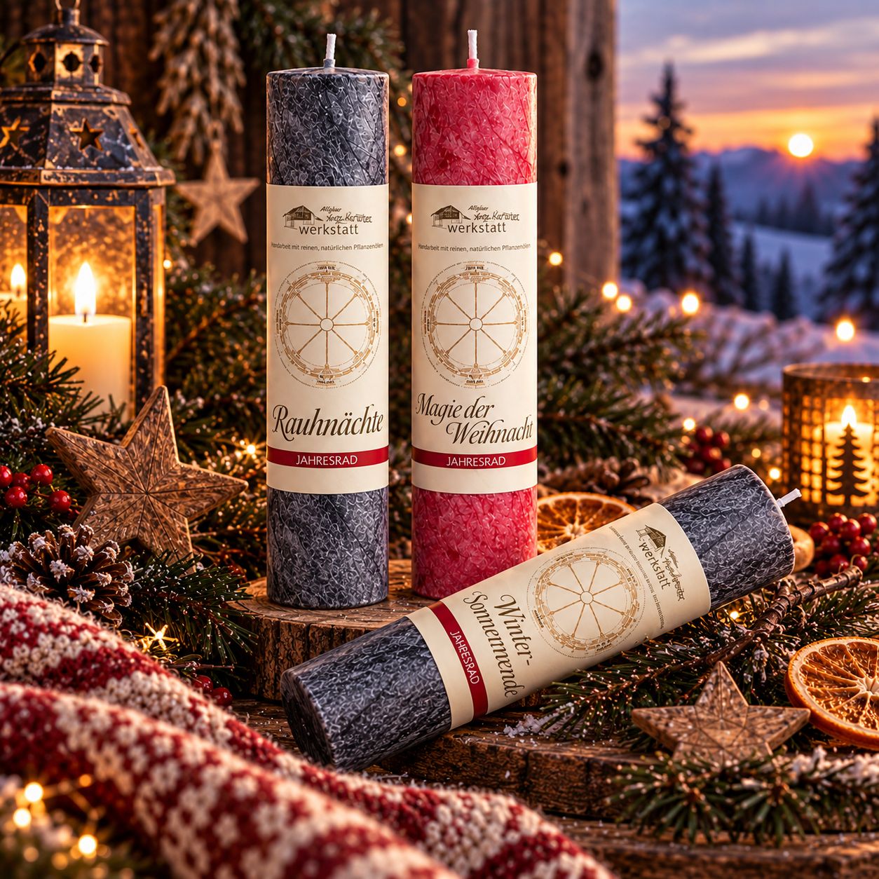 Kerzenset „Wintersonnenwende, Magie der Weihnacht & Rauhnächte“ | ❣️ Auslieferung ab 22.11. Kerzenset „Wintersonnenwende, Magie der Weihnacht & Rauhnächte“ | ❣️ Auslieferung ab 22.11.