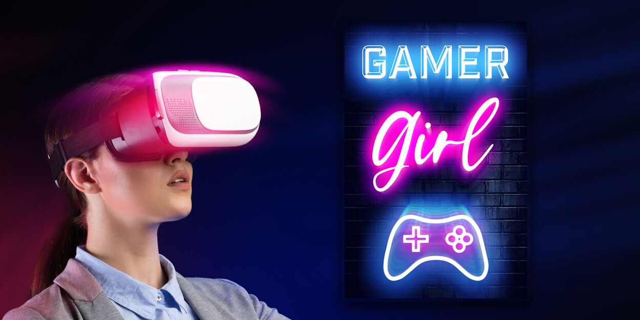 Gamer Girl - Kunstdruck