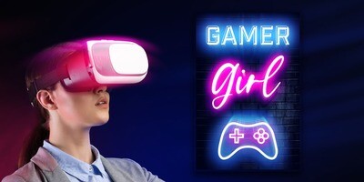 Gamer Girl - Kunstdruck