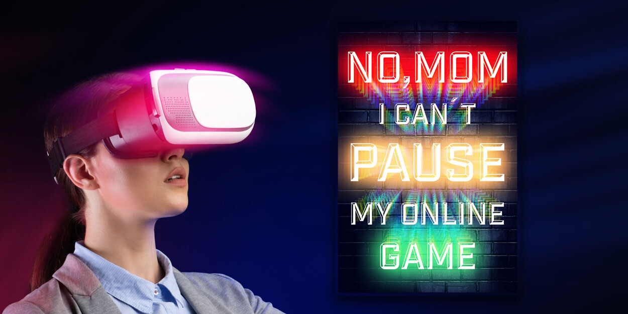 No Mom, I Can't Pause My Online Game - Kunstdruck