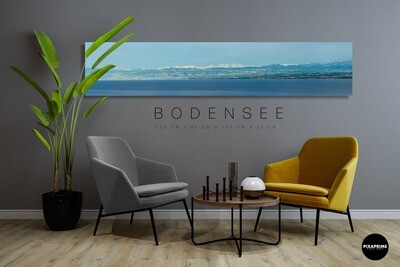 Bodensee & Alpen - Panorama - Kunstdruck