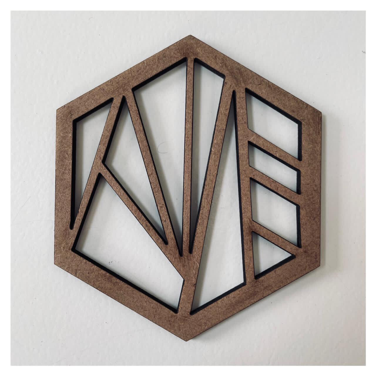 Laser Cut Coaster - Thick Border