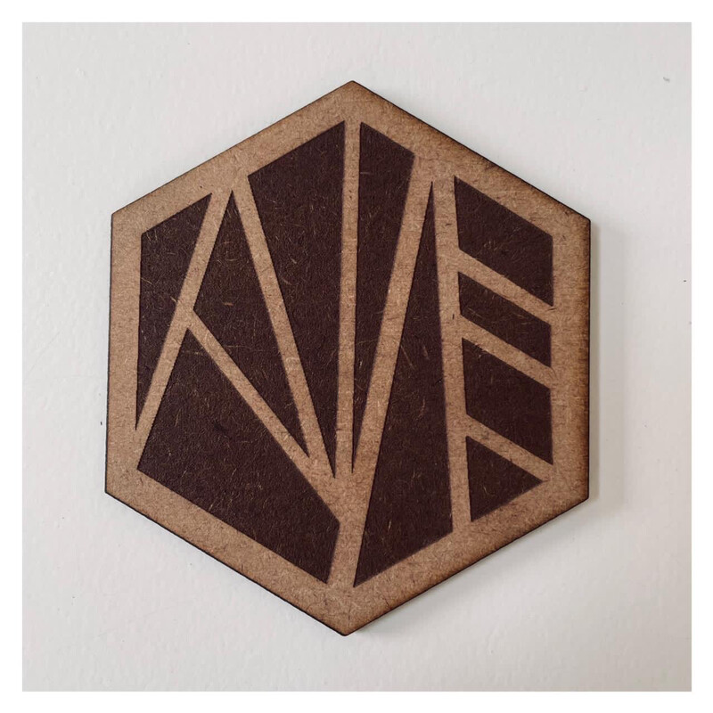 Laser Cut Engraved Coaster