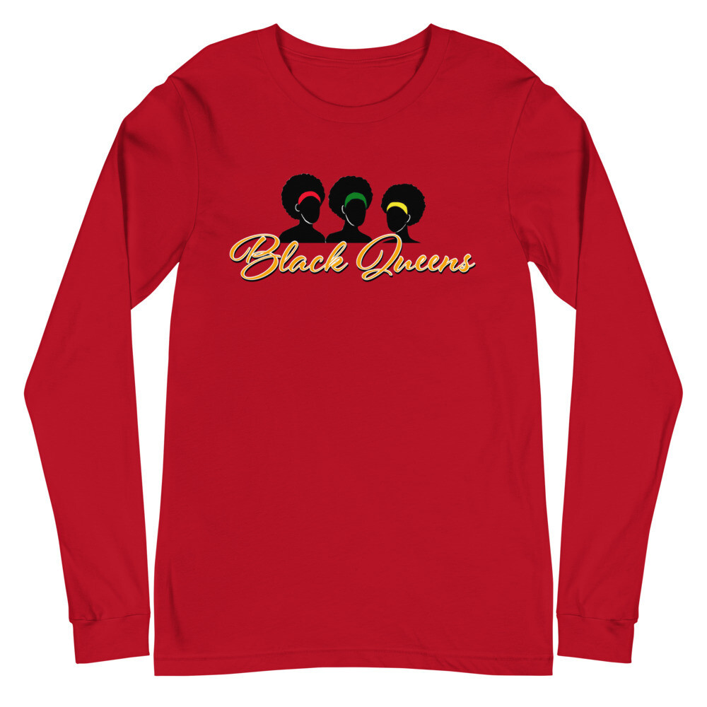 BLACK QUEEN&#39;S LONG SLEEVE, Color: Red, Size: XS