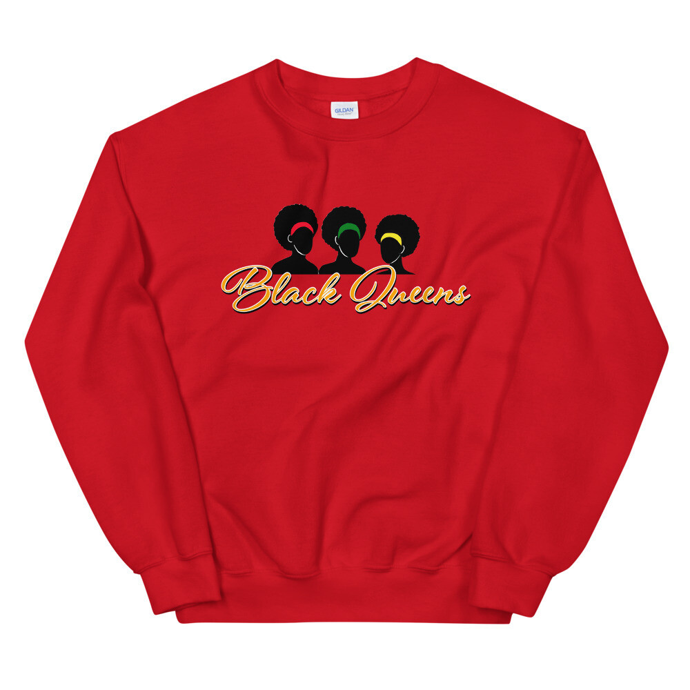 BLACK QUEEN&#39;S SWEATSHIRT, Color: Red, Size: S