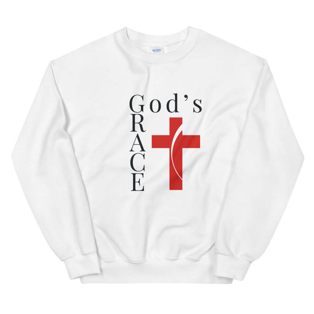 GOD&#39;S GRACE CROSS SWEATSHIRT UNISEX