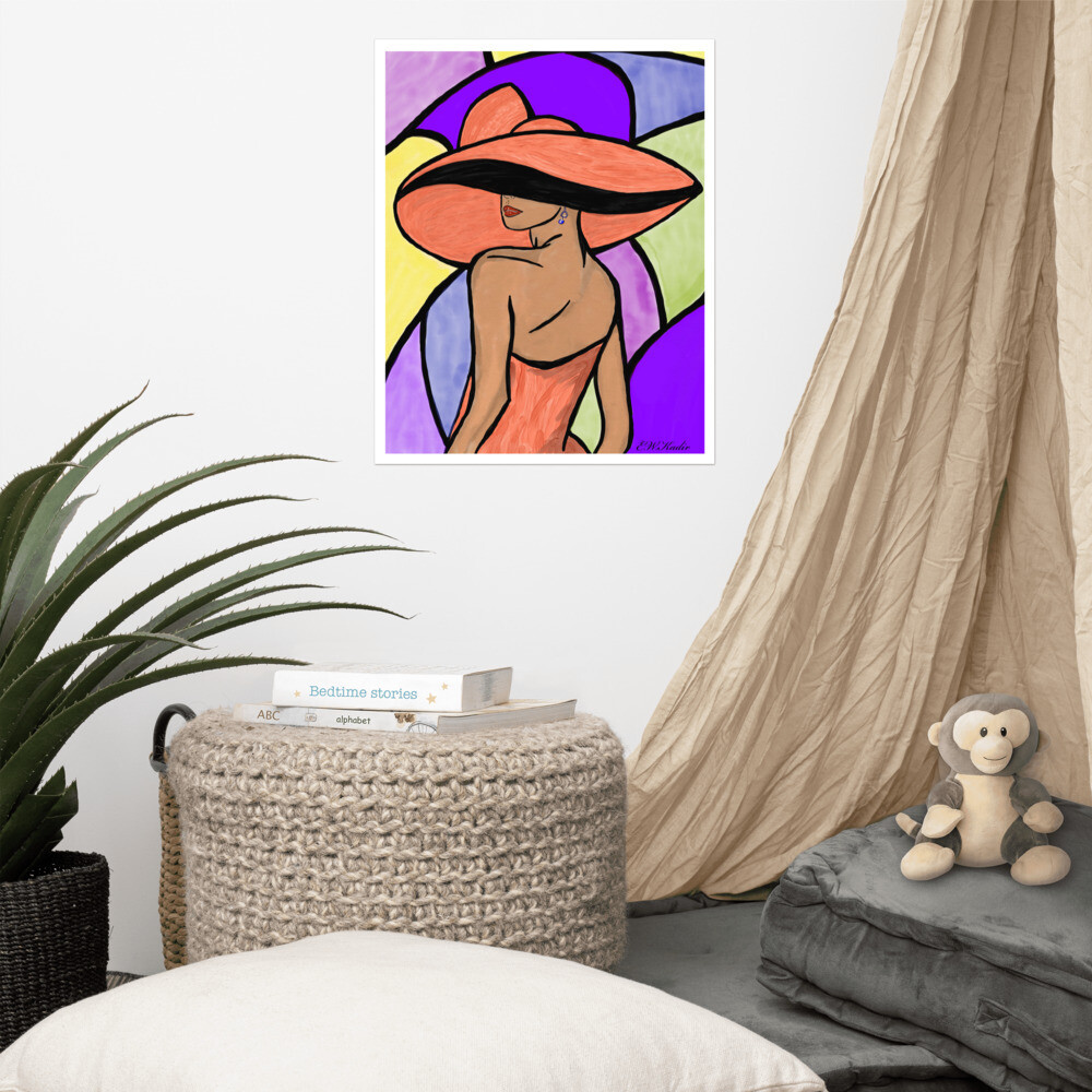 ART - SASSY IN TANGERINE - POSTER