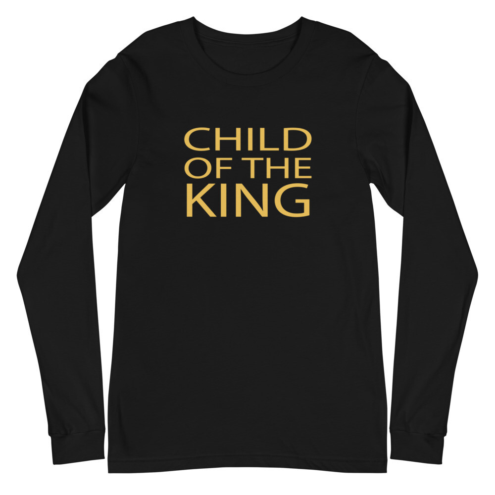 CHILD OF THE KING UNISEX LONG SLEEVE, Color: Black, Size: XS