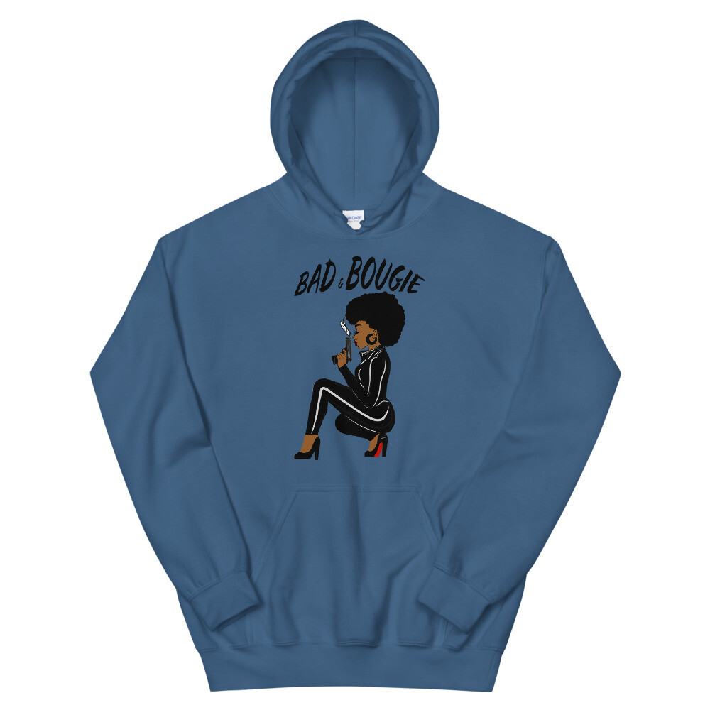BAD &amp; BOUGIE HOODIE, Color: Indigo Blue, Size: S