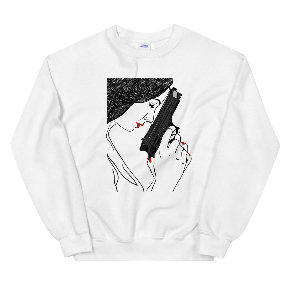 A GIRL &amp; A GUN SWEATSHIRT