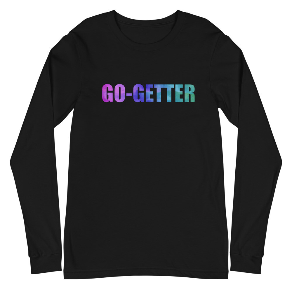 GO-GETTER UNISEX LONG SLEEVE, Color: Black, Size: XS