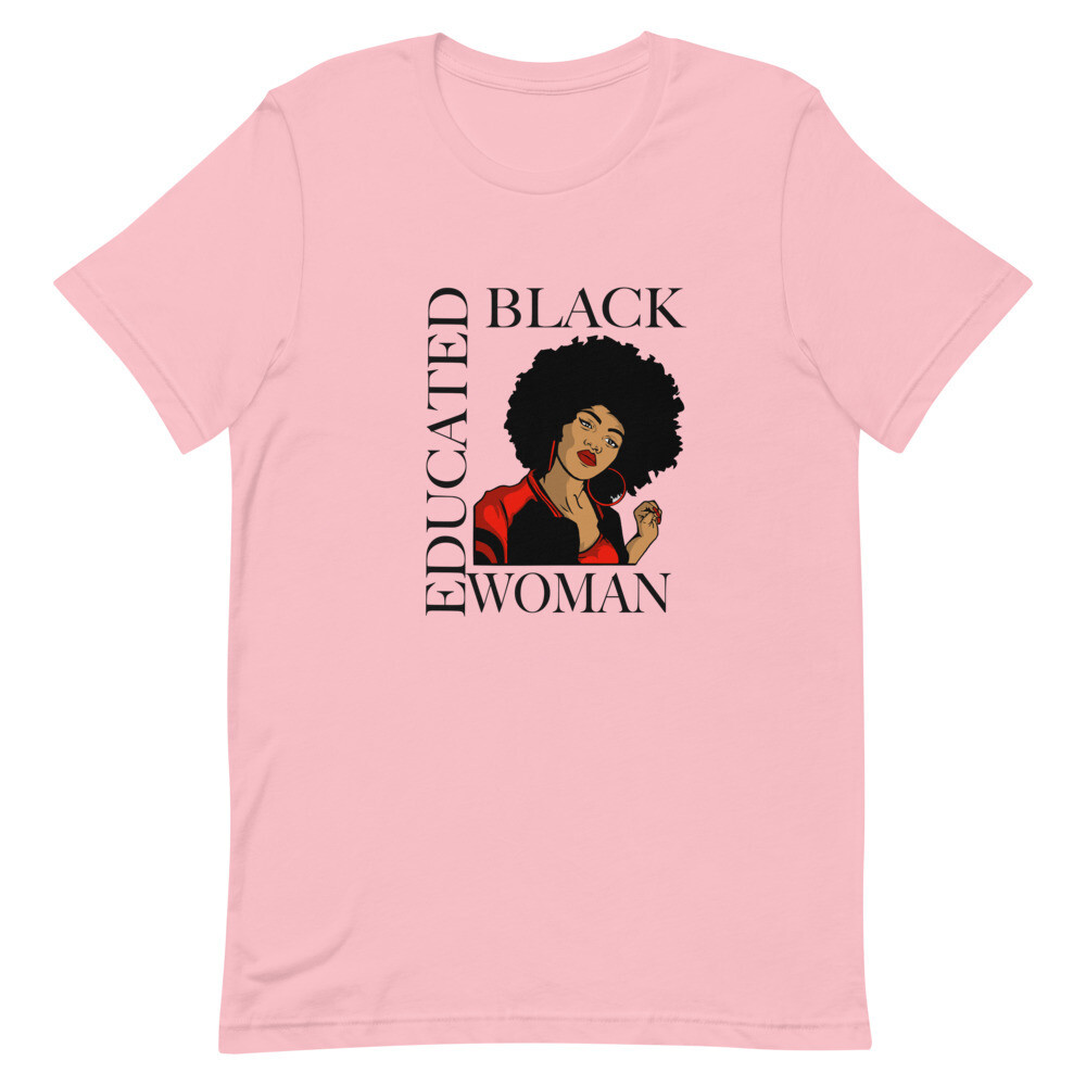 EDUCATED BW SHORT SLEEVE, Color: Pink, Size: S