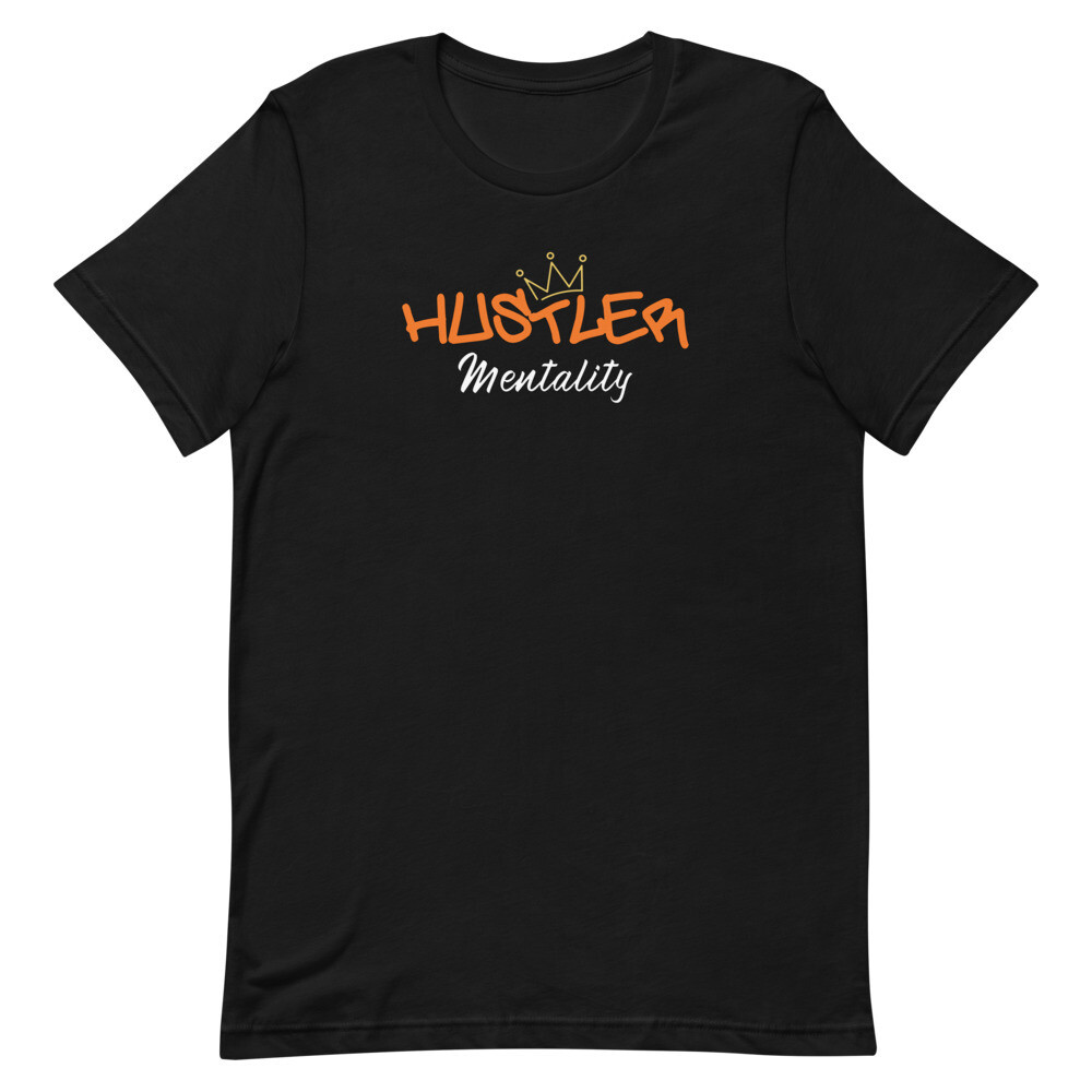 HUSTLER MENTALITY UNISEX SHORT SLEEVE, Color: Black, Size: XS