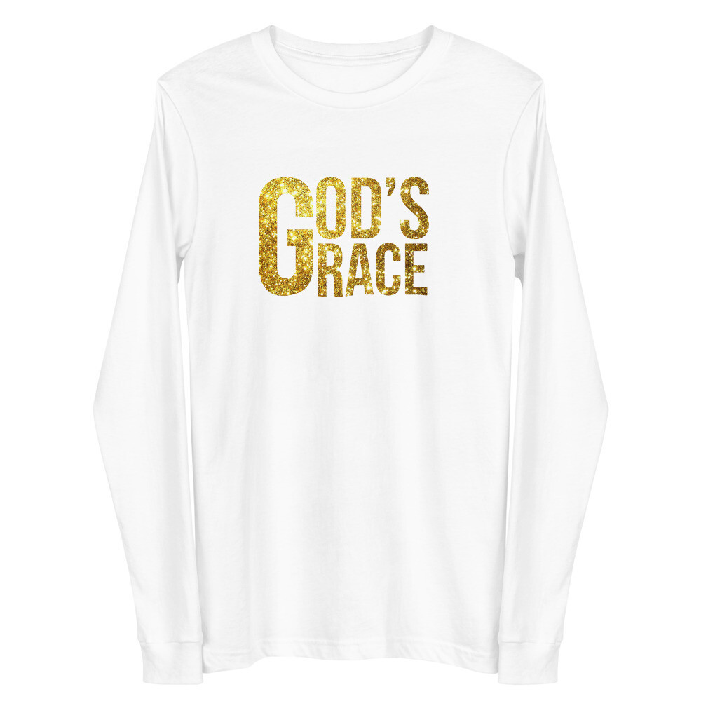 GOD&#39;S GRACE GOLD UNISEX LONG SLEEVE