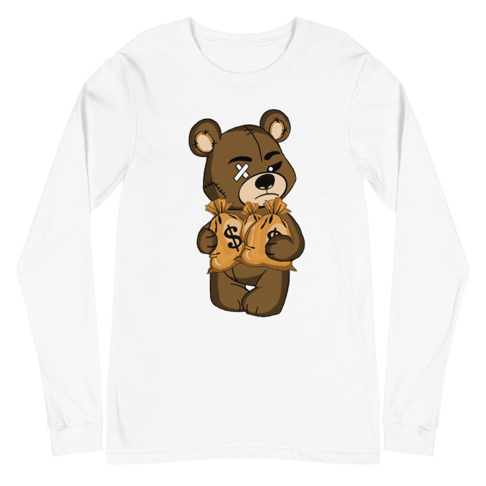 MONEY BEAR UNISEX LONG SLEEVE