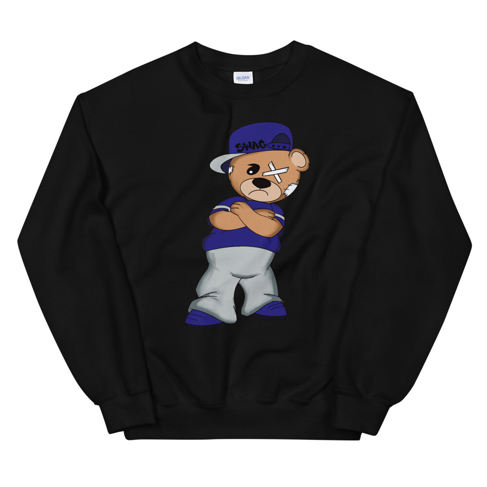SWAG BEAR SWEATSHIRT, Color: Black, Size: S