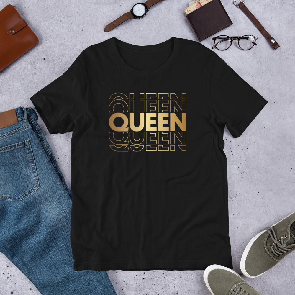QUEEN QUEEN SHORT SLEEVE, Color: Black, Size: XS