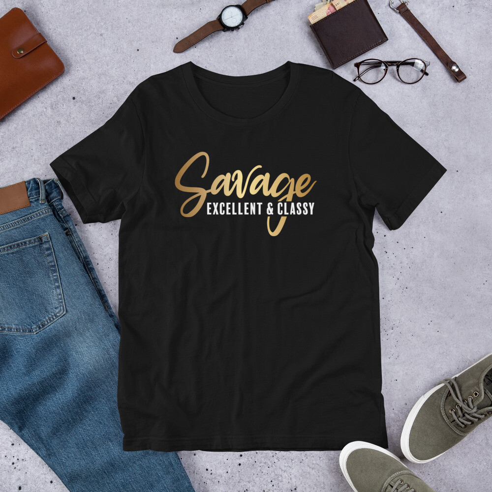 SAVAGE EXCELLENCE SHORT SLEEVE, Color: Black, Size: XS