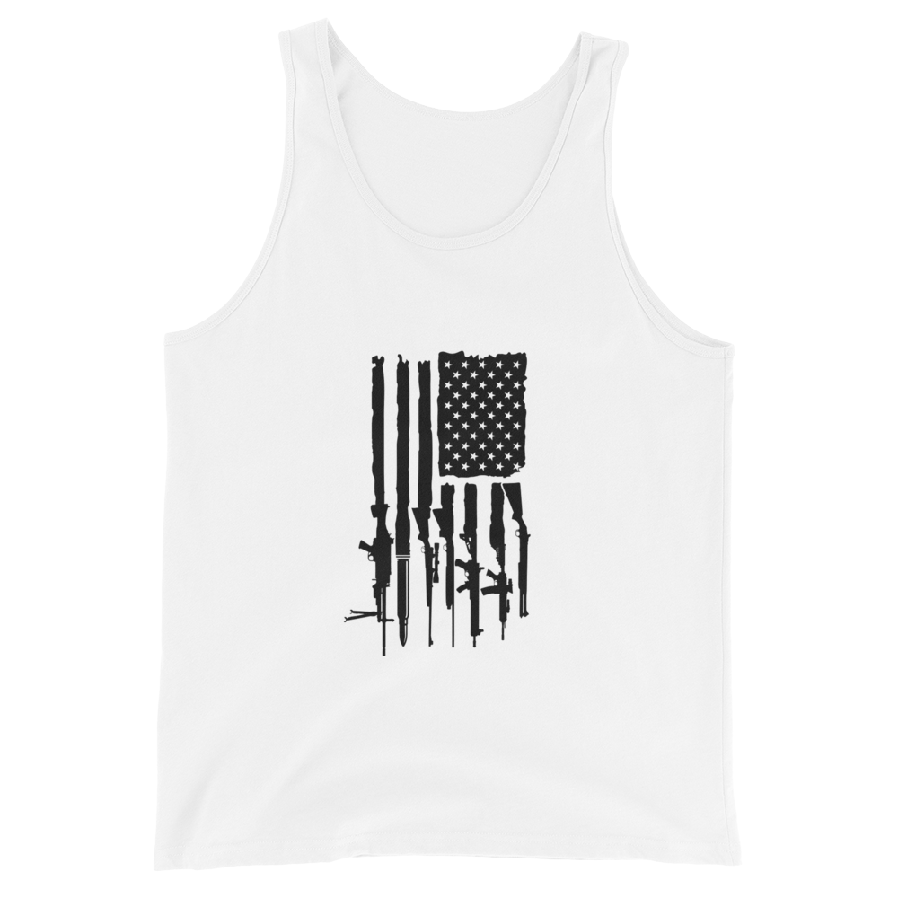 GUN FLAG UNISEX TANK TOP