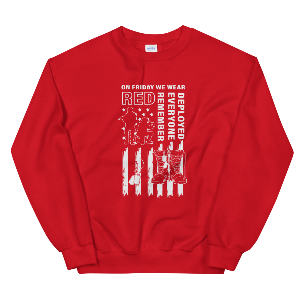 RED UNISEX SWEATSHIRT