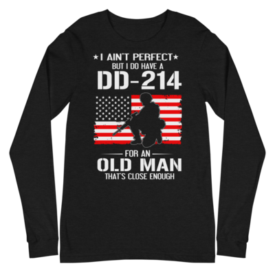 DD 214 UNISEX LONG SLEEVE TEE