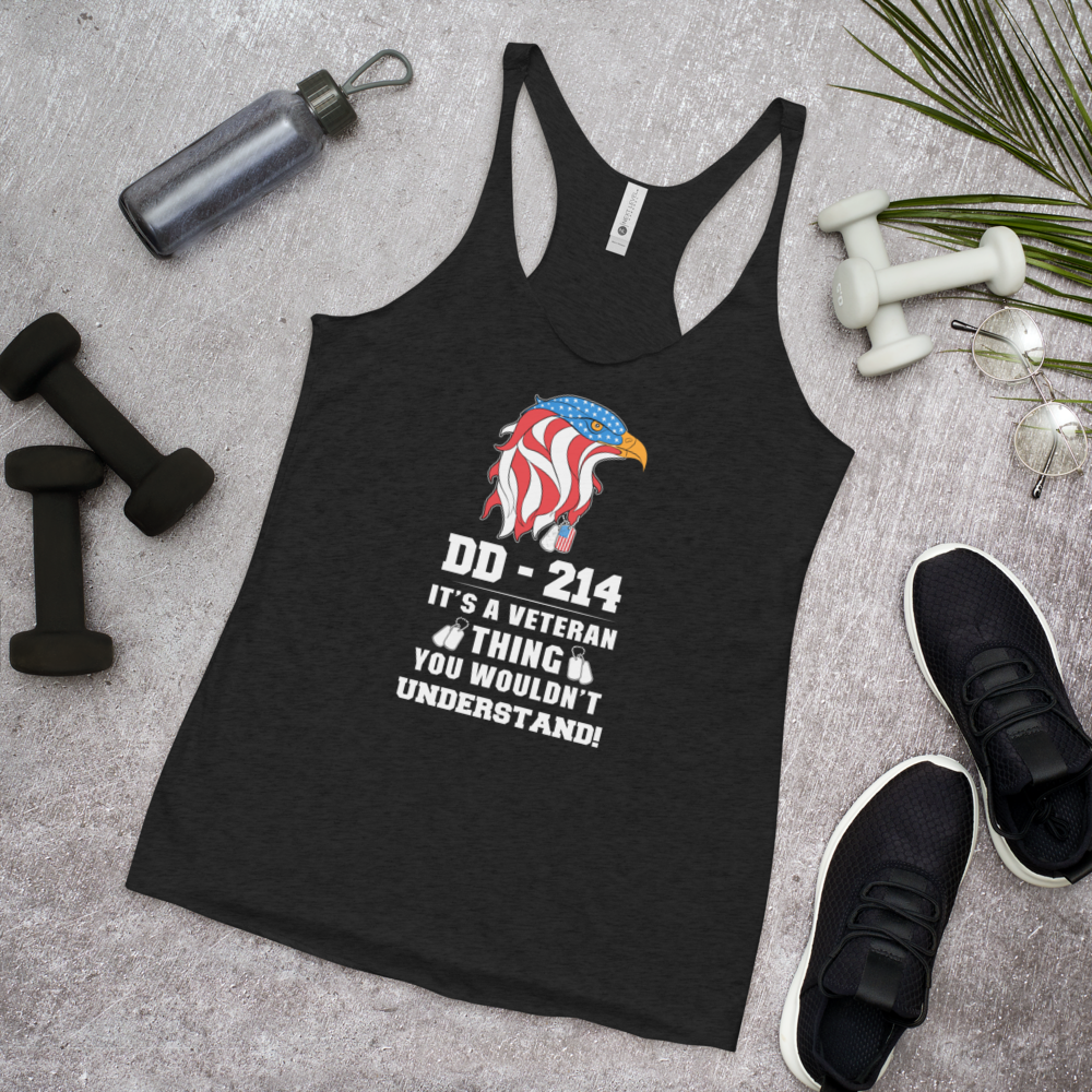DD-214 THING WOMEN&#39;S RACERBACK TANK