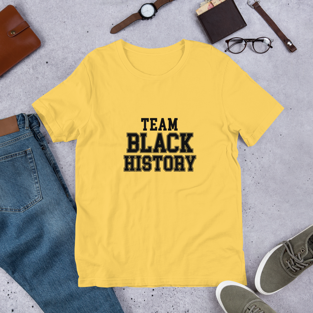 TEAM BLACK HISTORY SHORT-SLEVE UNISEX T-SHIRT 