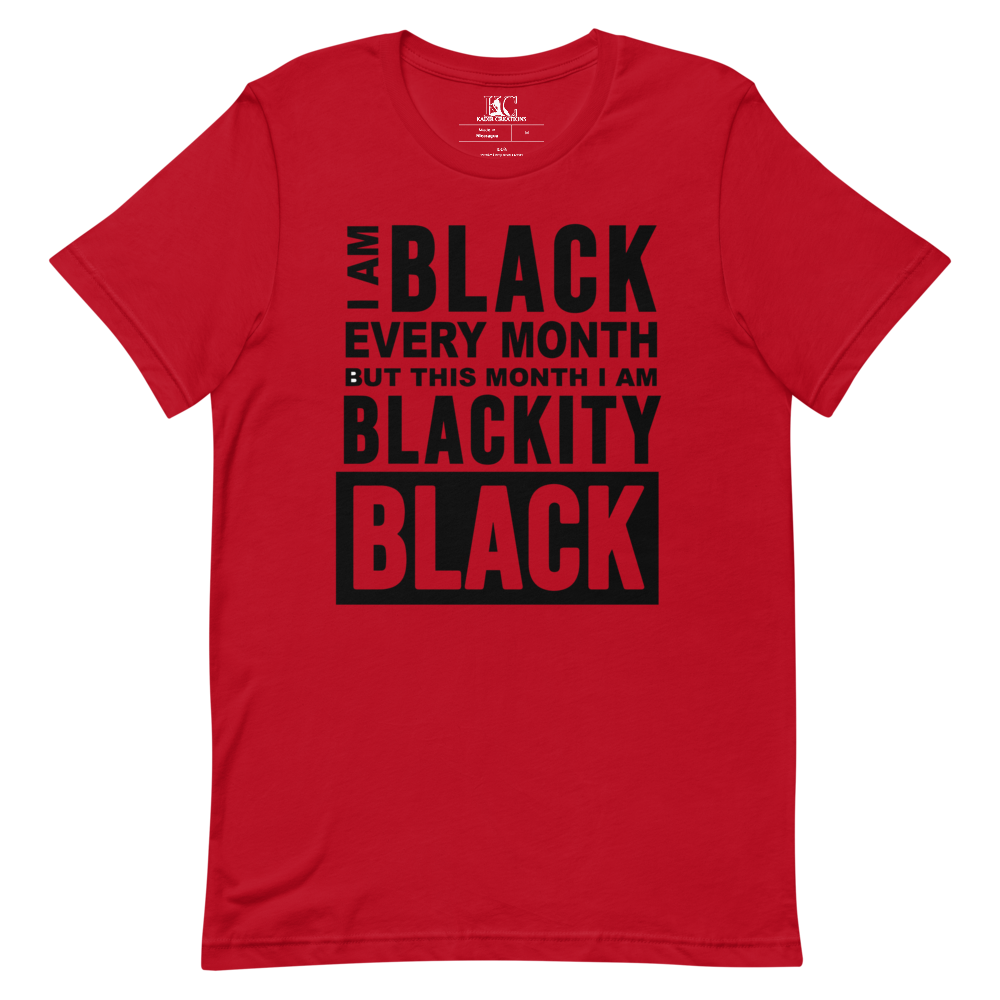 BLACK EVERY MONTH SHORT-SLEEVE UNISEX T-SHIRT 