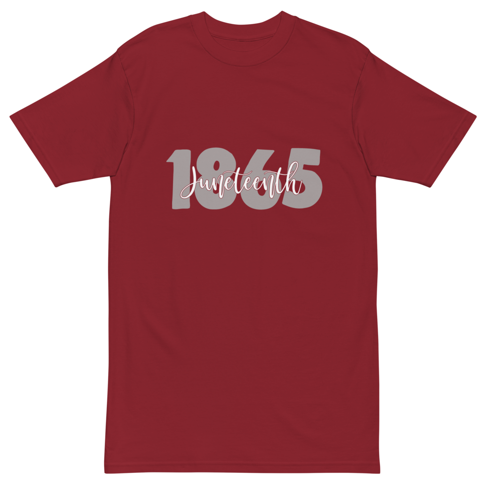 1865 GREY PREMIUM HEAVYWEIGHT MENS TEE 