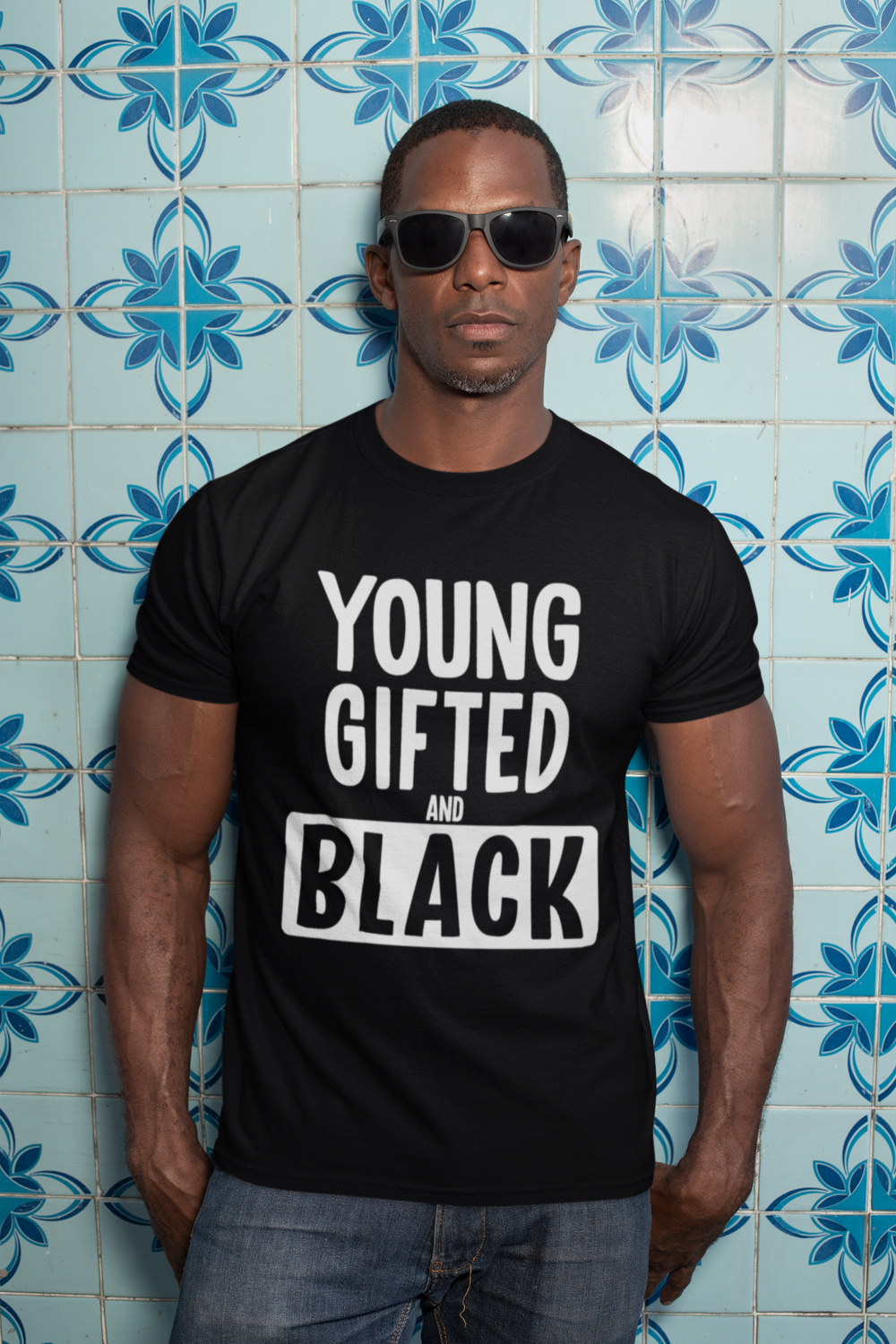 YOUNG GIFTED AND BLACK (WHITE) SHORT-SLEEVE UNISEX T-SHIRT 